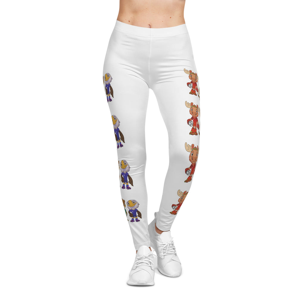 Leggings festivos para mujer. Estampado de Mascotas Mundialistas.