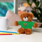 Adorable animal de peluche con camiseta personalizada, regalo tierno para niños.