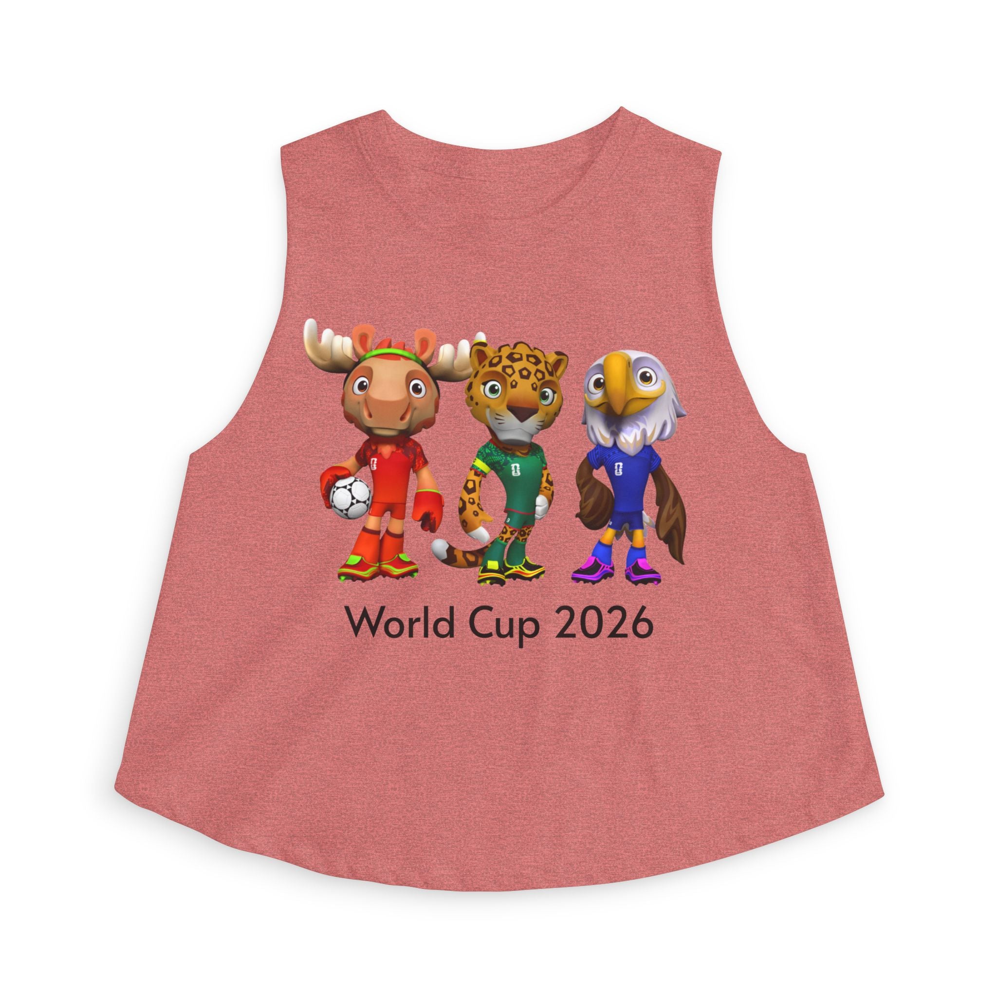 Crop Top de las Mascotas. Camiseta sin mangas para aficionadas al fútbol