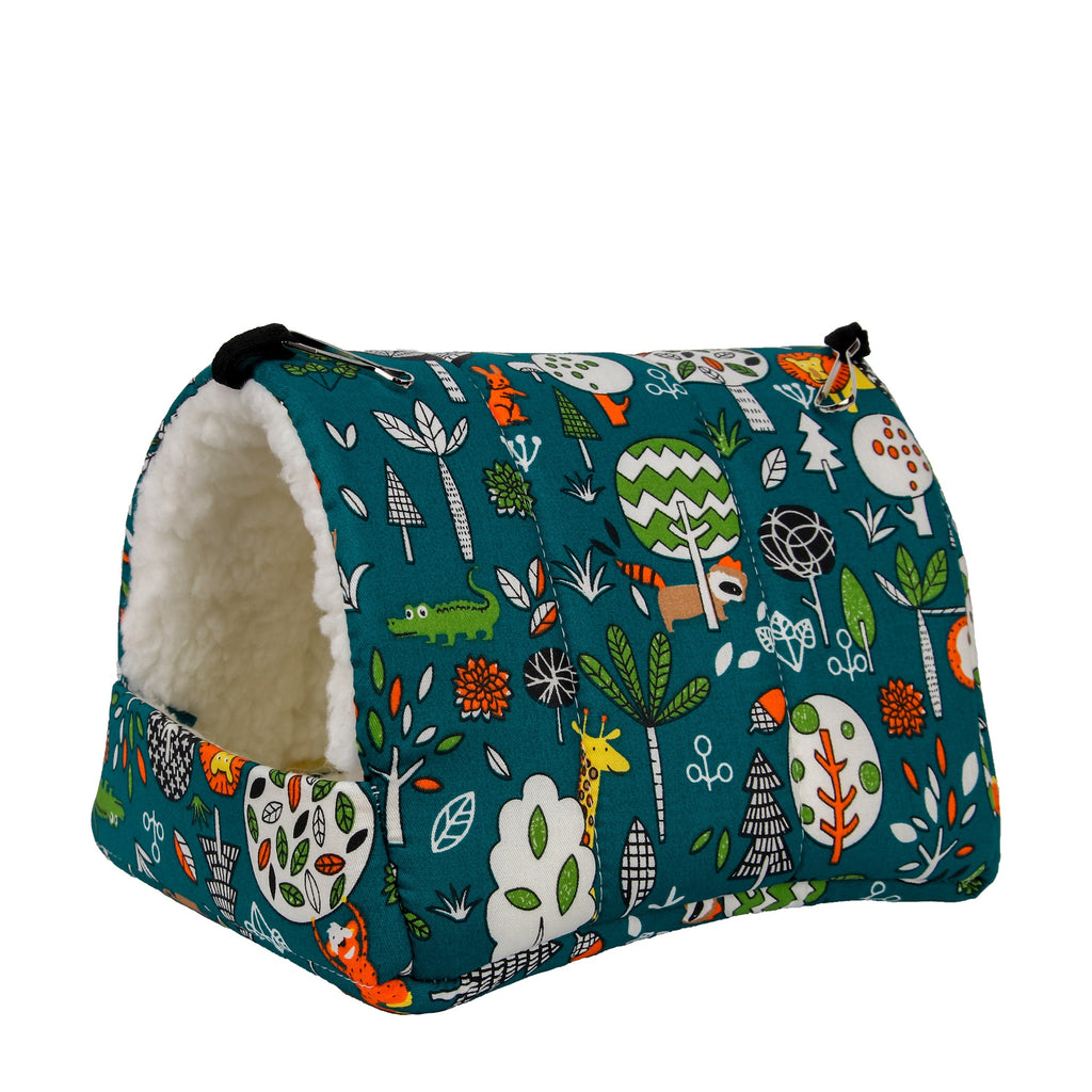 Nido de algodón para mascotas de loro, cálido para el invierno.