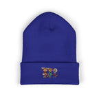 Gorro con las mascotas del Futbol. Gorro con vuelta bordado.