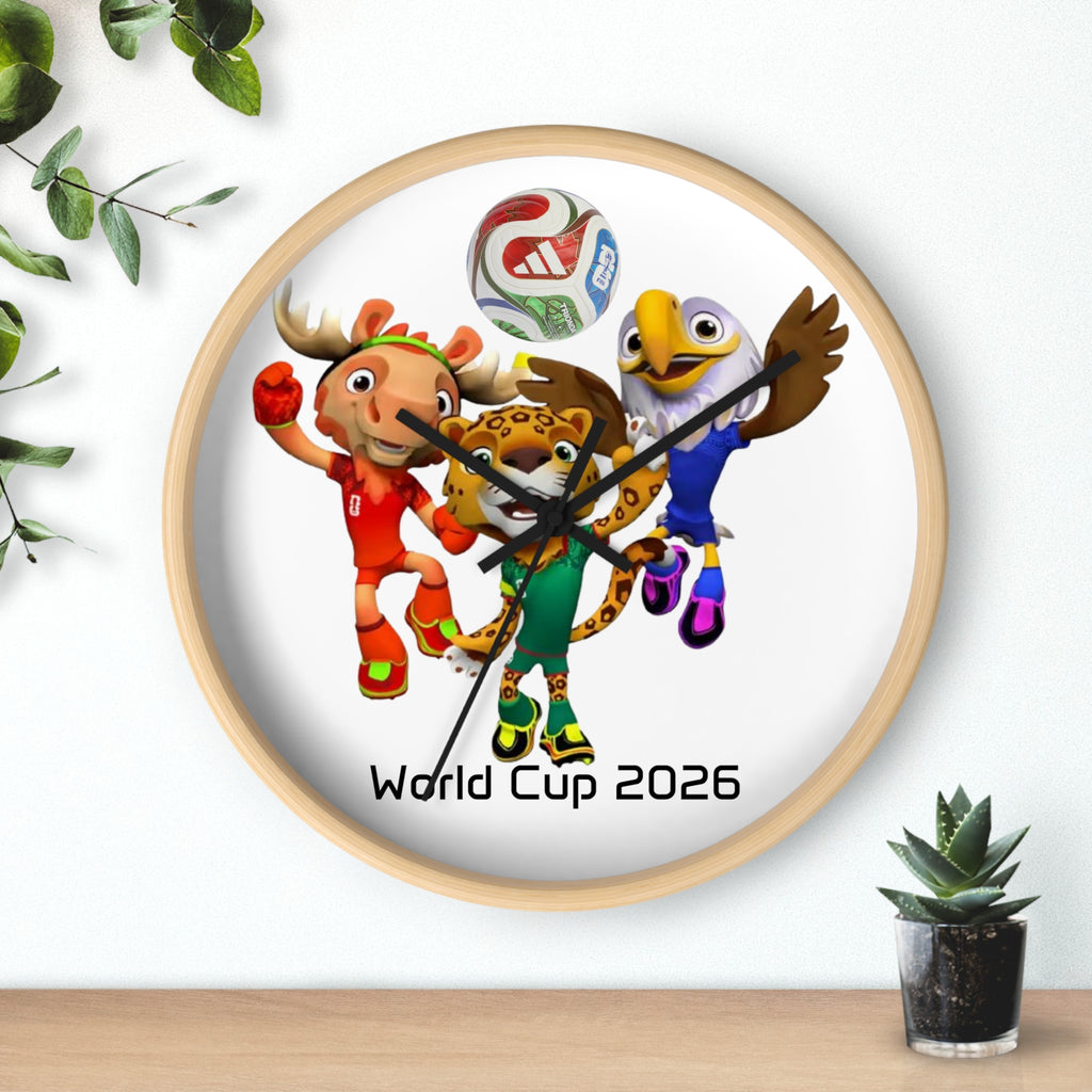 Reloj de pared, decoración deportiva.
