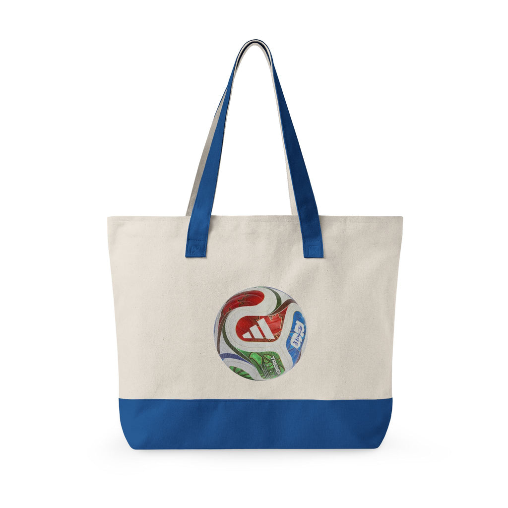 Bolso tote de lona con cremallera y trío de mascotas.