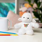 Adorable animal de peluche con camiseta personalizada, regalo tierno para niños.