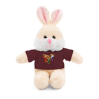 Adorable animal de peluche con camiseta personalizada, regalo tierno para niños.