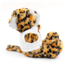 Adorable animal de peluche con camiseta personalizada, regalo tierno para niños.