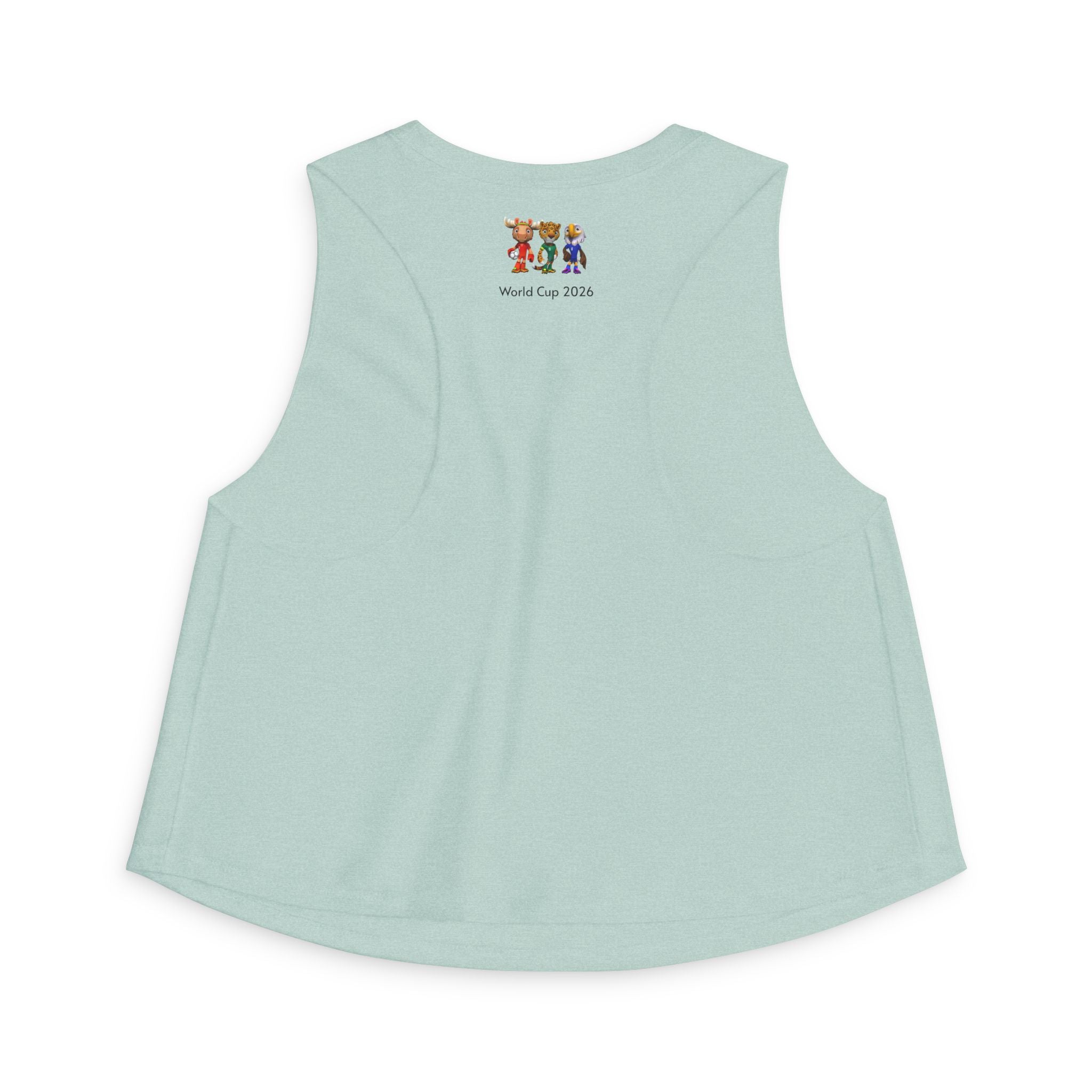 Crop Top de las Mascotas. Camiseta sin mangas para aficionadas al fútbol