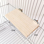 Accesorios para jaulas para escalar y jugar, plataforma de salto de madera maciza.