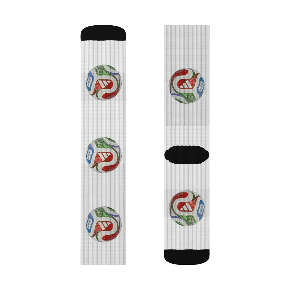 Calcetines de sublimación coloridos, Regalo divertido para amantes del deporte.