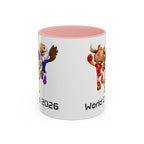 Taza de café conmemorativa del Mundial, para los aficionados al fútbol.