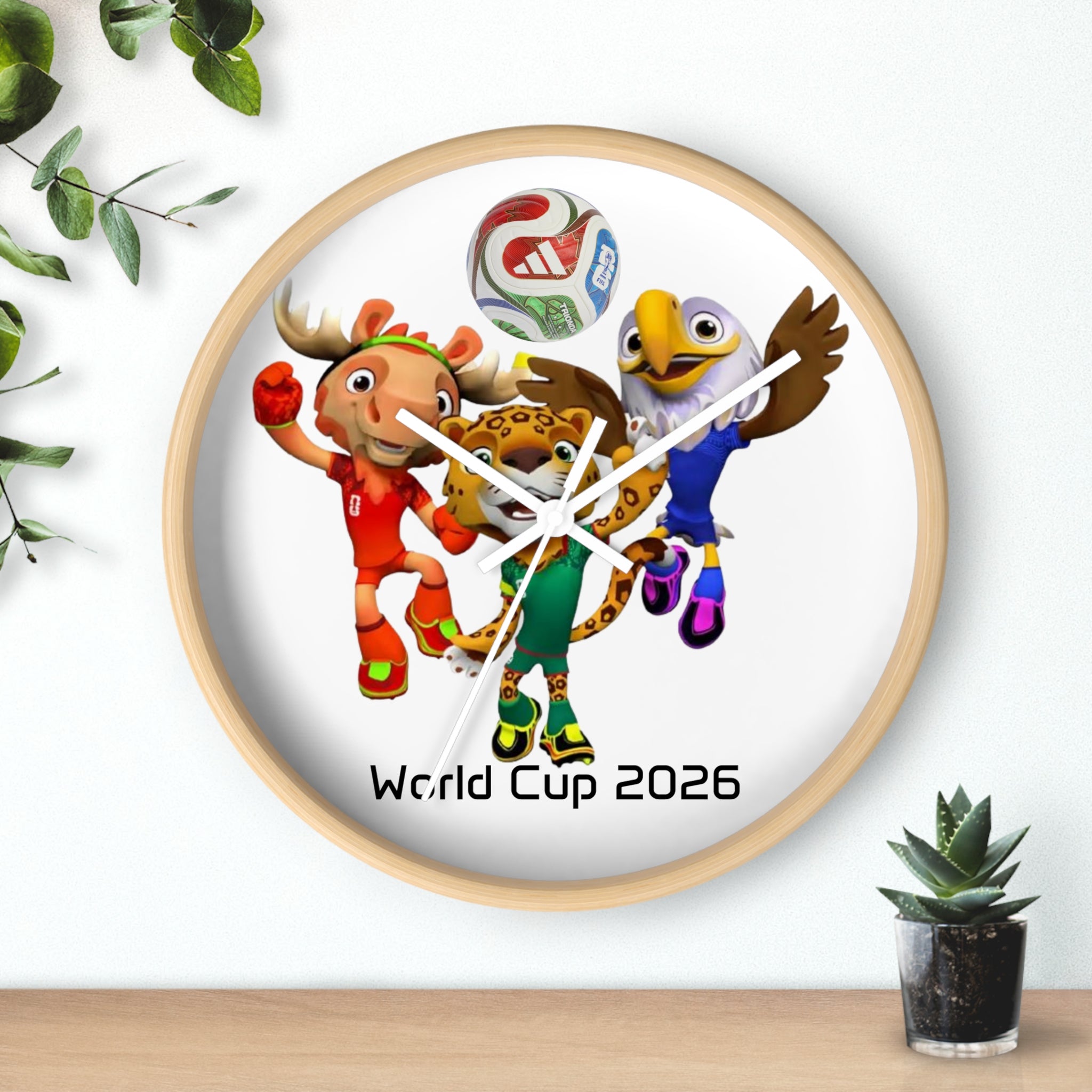 Reloj de pared, decoración deportiva.