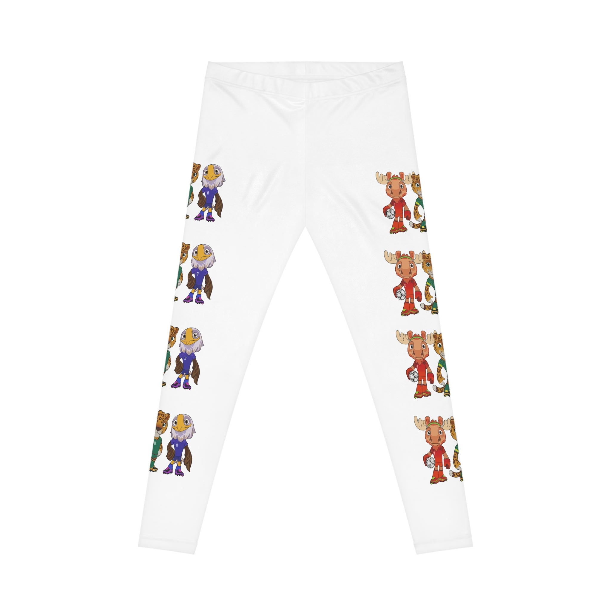 Leggings festivos para mujer. Estampado de Mascotas Mundialistas.