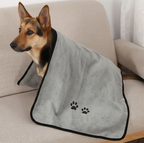 Toalla para mascotas, toalla de baño absorbente de secado rápido.
