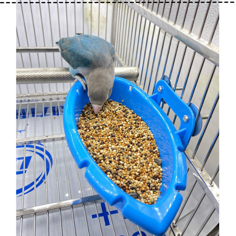 Bañera multifuncional para pájaros y comederos.