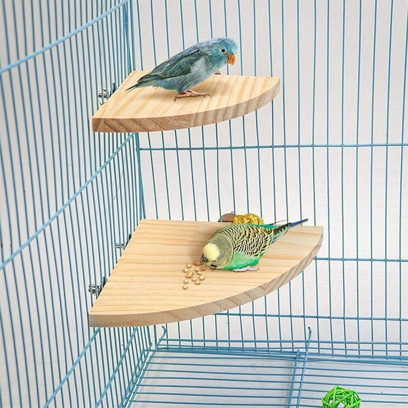 Accesorios para jaulas para escalar y jugar, plataforma de salto de madera maciza.