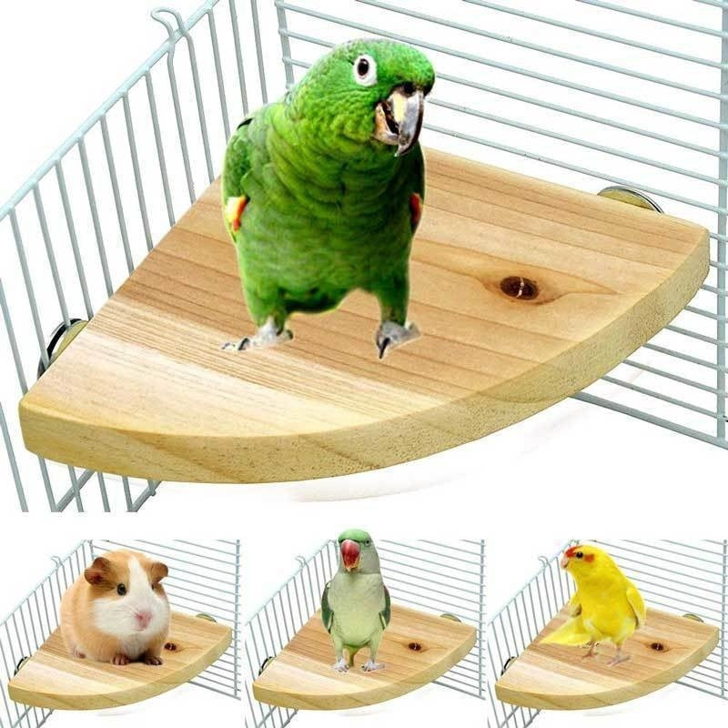 Accesorios para jaulas para escalar y jugar, plataforma de salto de madera maciza.