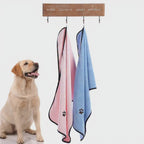 Toalla para mascotas, toalla de baño absorbente de secado rápido.