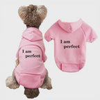 Sudadera con capucha y estampado de letras, para gatos, perros pequeños y medianos.
