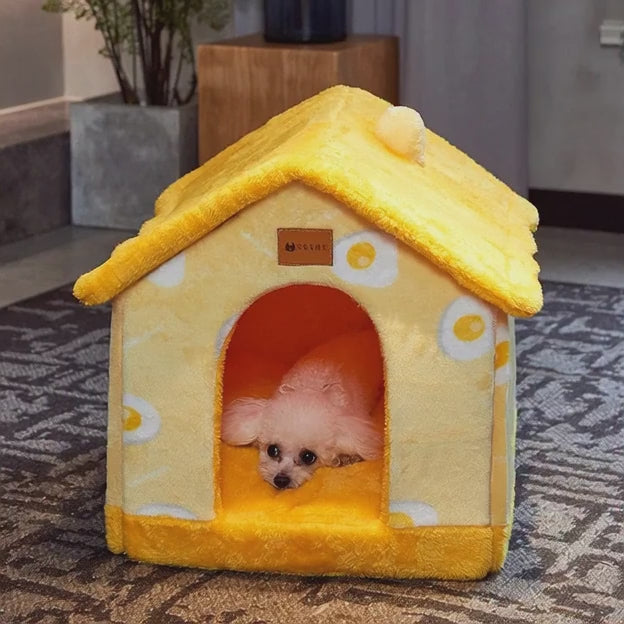 Casa plegable para perros y gatos. Cama para invierno.