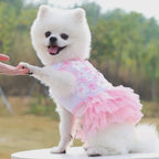 Ropa para mascotas, de mezclilla diseño de princesa.