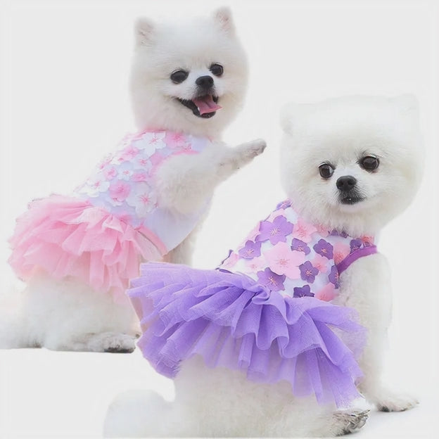Ropa para mascotas, de mezclilla diseño de princesa.