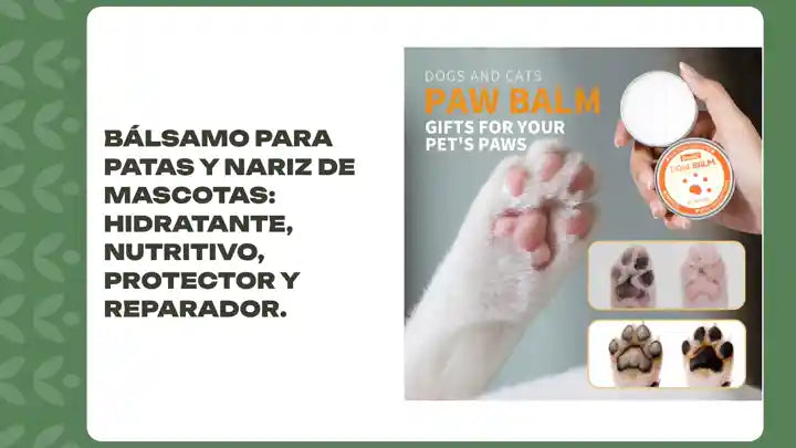 B&aacute;lsamo para patas y nariz de mascotas: hidratante, nutritivo, protector y reparador. by@Outfy